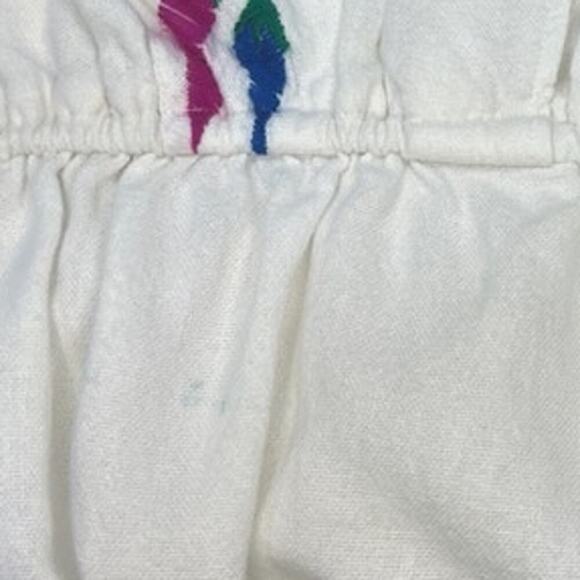 Handmade Embroidered Shirt Dress Multicolor Cotton Short Sleeve Midi sze Medium - Picture 14 of 16